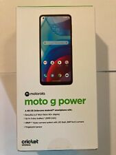 CRICKET LOCKED Gray Motorola Moto G Power SMARTPHONE 6.6" 48 MP 64 GB BRANE NEW