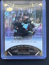 2022-23 UD Upper Deck Black Diamond Matty Beniers #ECM-BE Exquisite Moments /99