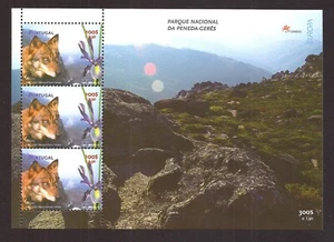 [213] Portugal, 1999, Block MNH** Nature Reserve, The Wolf & Flowers, wildlife - Picture 1 of 1