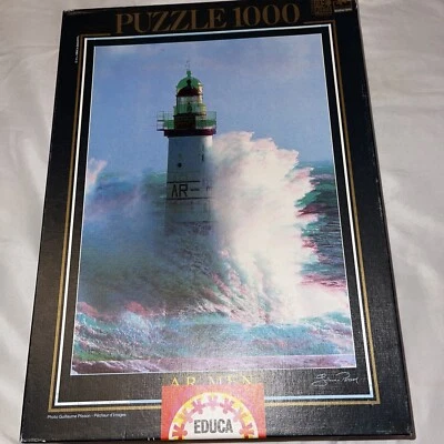 AR MEN LIGHTHOUSE*  1000  Piece Jigsaw Puzzle  BY Guillaume Plisson 68 X48 CM - Image 1 of 4