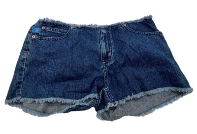 Energie Shorts Womens Size 11 Juniors Blue Frayed Hem New - Image 1 of 4