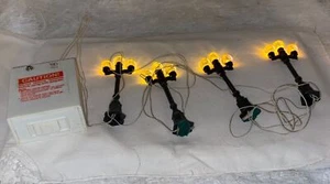 Dept 56 Village Accessory ~ Boulevard Lampposts (4) C Batteries ~ Works Vtg. #3 - Picture 1 of 2