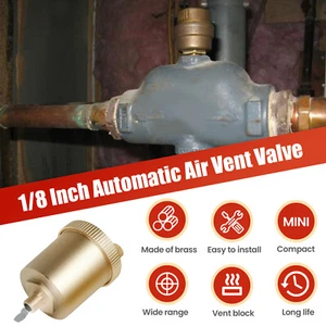 Automatic Air Bleed Vent Compact Brass Automatic Float Valve Kit for xiDdl - Picture 1 of 11