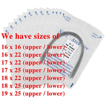 Alambre de Arco Rectangular Niti Activado Térmicamente para Ortodoncia  - Imagem 1 de 4