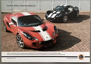 2006 Lotus Elise Sport Racer Limited Ed. Sales Flyer Spec Sheet French/Italian - Picture 1 of 2