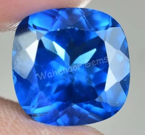 Cojín de topacio azul suizo natural de 7,65 quilates impecable CERTIFICADO piedras preciosas sueltas - Imagen 1 de 7