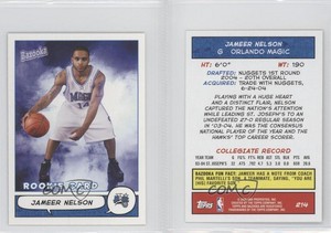 2004-05 Topps Bazooka Minis Jameer Nelson #214 Rookie RC