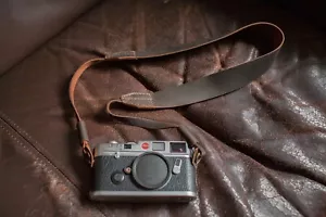 Handmade Real Leather Camera Shoulder Neck Strap for EVIL DSLR Camera Dark Brown - Picture 1 of 5