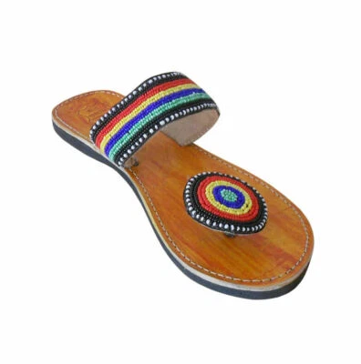 Women Slippers Traditional Handmade Leather Flip-Flops Party Flat US 6 - Image 1 of 4