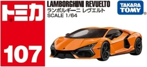 Takara Tomy Tomica No. 107 Lamborghini Revuelto 1/64 Mini Car Orange Japan New - Picture 1 of 4