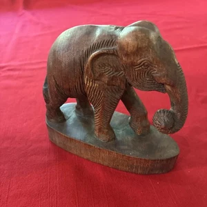 Elefant Figur aus Holz - Bild 1 von 10
