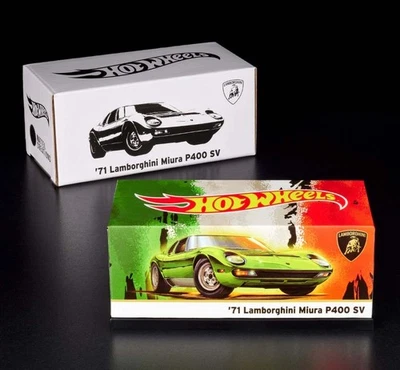 Hot Wheels Collectors RLC 1971 Lamborghini Miura P400 SV Green Sealed In Hand - Image 1 of 4