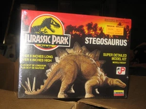 Vintage Lindberg Jurassic Park Stegosaurus Dinosaurier Maßstab Modellbausatz versiegelte Box  - Bild 1 von 5