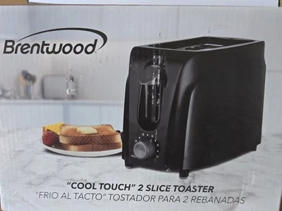 Brentwood Cool Touch 2-Slice Toaster, Black - Image 1 of 3