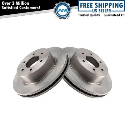 Front Brake Rotors Set For 2016-2023 Nissan Titan XD - Изображение 1 из 4