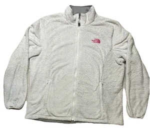 The North Face Womens Jacket XL White Breast Cancer Ribbon Osito Polar Fleece - Bild 1 von 13