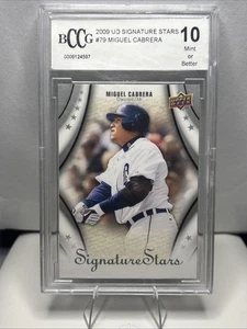 2009 UD Signature Stars #79 Miguel Cabrera Tigers BCCG 10 MT or Better - Picture 1 of 2
