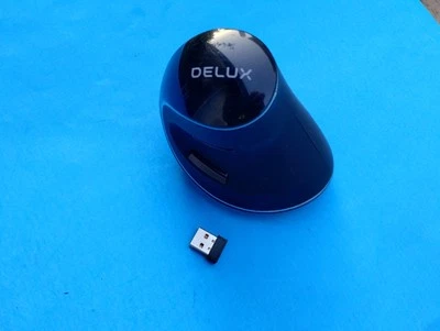 Delux M618 Plus Vertical Gaming Wireless Mouse with USB Dongle, Tested - Image 1 of 4