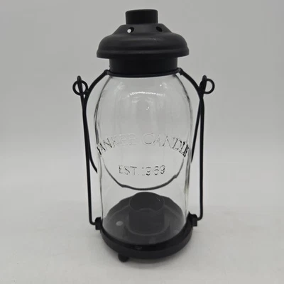 Yankee Candle Vidrio Metal Colgante Linterna De Pie Para Vela Retirada Est 1969 Foto 1 de 4