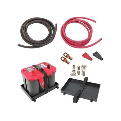 Kit de reubicación de batería de coche con bandeja de sujeción de plástico Foto 1 de 4