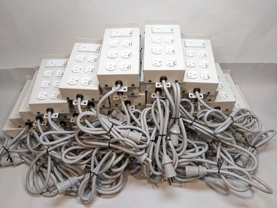 4 Hubbell Hospital Grade 8-Outlet Power Strip GFCI 15A Kord King 4ft 14AWG SJTOW - Image 1 of 4