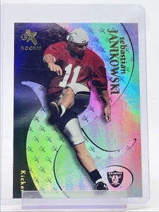 SEBASTIAN JANIKOWSKI 2000 FLEER E-X ROOKIE FOOTBALL RAIDERS RC /1500 Q5543 - Picture 1 of 2