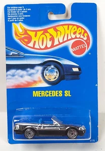 Hot Wheels Mercedes SL  chrome International Card - Picture 1 of 1
