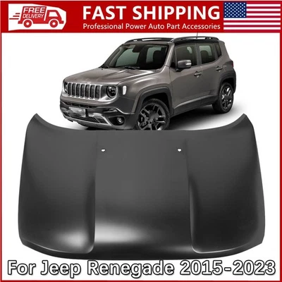 Hood Panel Aluminum 68259730AA For Jeep Renegade 2015-2023 Primed Replacement Foto 1 de 4