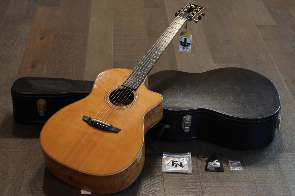 James Goodall KPC-14 14-Fret Hawaii Koa Parlor Acoustic Guitar Natural + HSC - Image 1 of 4