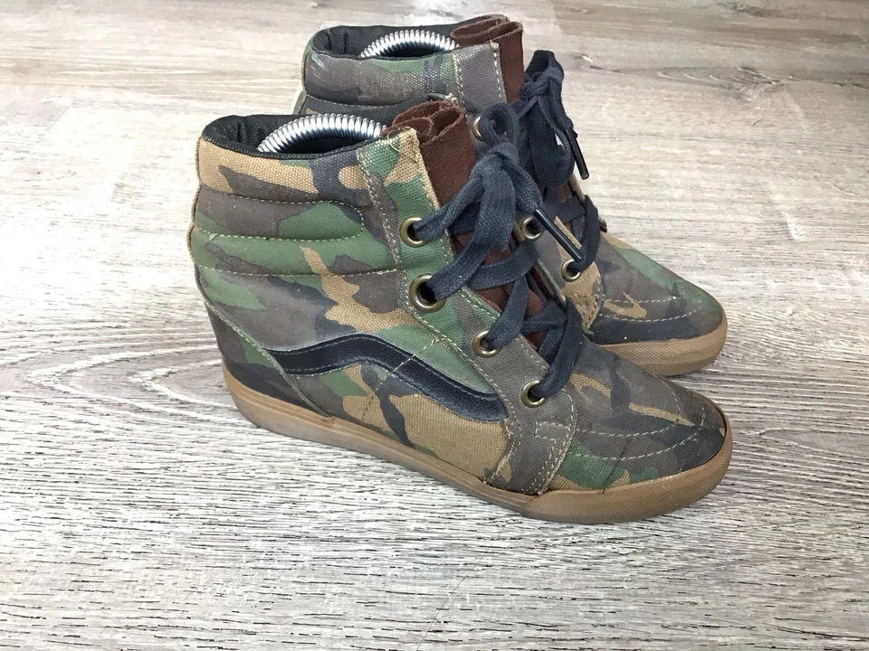 Vans Sk8 Hi Cuña Oculta Mujer Talla 6.5 Estampado Leopardo Tenis Zapatos OG T375 Foto 1 de 4