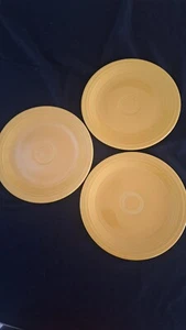 Fiesta Homer Laughlin Genuine Yellow  Luncheon Plate 9 1/2  in Set of  3 - Bild 1 von 4