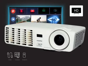 2600 Lumen Projektor DLP Hell Und Zuverlässige Performance PC 3D Bereit USB HDMI - Bild 1 von 9