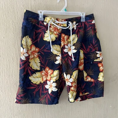 Pantalones Cortos Banana Republic Para Hombres 33 Trajes de Baño Tabla Bañador Pantalones Cortos Carga Cordones Foto 1 de 4