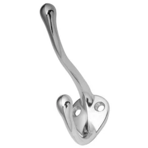 3" Polished Chrome COAT & HAT Halltree Robe Bath Utility Hook, Hickory P27120-CH - Picture 1 of 1