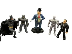 DC Comics Mini Figures 3 Batmans, Penguin, Two-Face 2.75" Tall except Penguin - Picture 1 of 24