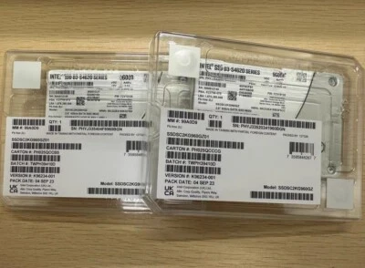 NEW INTEL SSD D3-S4620 SERIES 960GB SATA III SSDSC2KG960GZ01 2.5" 6Gb/s SATA SSD - Image 1 of 2