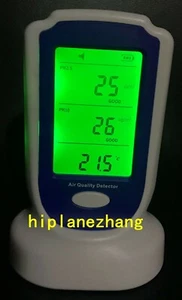 Particle Counter PM2.5 PM10 Air Temperature Humidity Meter 3in1 SoundLight Alarm - Picture 1 of 5
