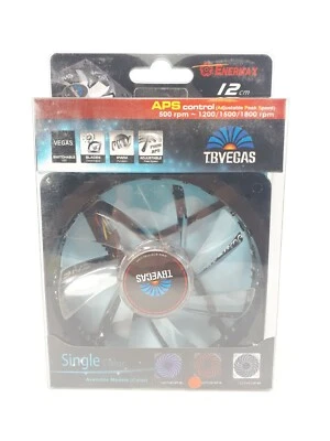 Enermax T.B.Vegas Magnet Bearing 12cm case fan, Detachable blade RED LED - Image 1 of 4
