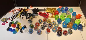 Lot Of 19 Beyblade Ripcords & Launchers Metal Some RARE - Picture 1 of 12