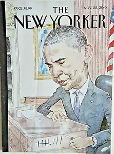 Barack Obama Präsident Zählen 28. November 2016 The New Yorker Magazine Barry Blitt - Bild 1 von 2