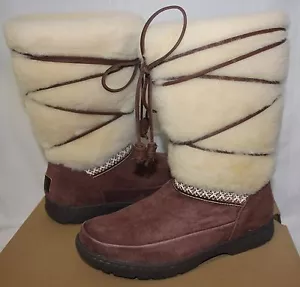 UGG Women's Maxie Waterproof Chocolate Brown Suede boots size 7 New With Box! - Picture 1 of 7