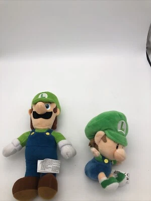 Little Buddy Super Mario Bros. 5.5 英寸 Baby Luigi & Luigi 填充毛绒玩具 — 第 1/4 张图片