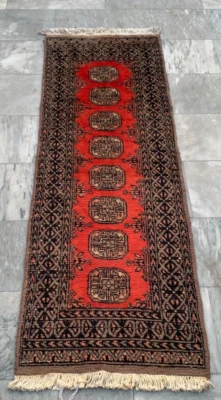 Alfombra de lana vintage afgana para pasillo 2x6 cocina decoración del hogar corredor área Foto 1 de 4