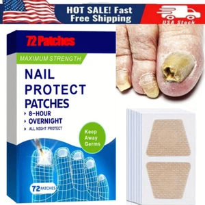 72pcs Renewal Fungal Nail Patches Nail Strengthener Nail Growth Treatment for - Picture 1 of 12