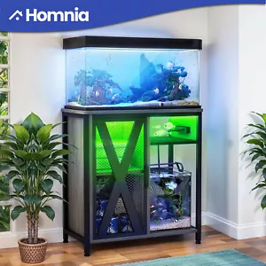 30 Gallons Aquarium STAND ONLY Terrarium Fish Tank Storage Cabinet Charging Hubs - Picture 1 of 11