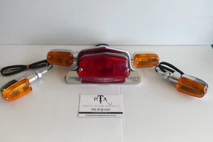 CHROME LUCAS TAIL LIGHT & EMGO INDICATOR KIT. ** see notes ** - Picture 1 of 13
