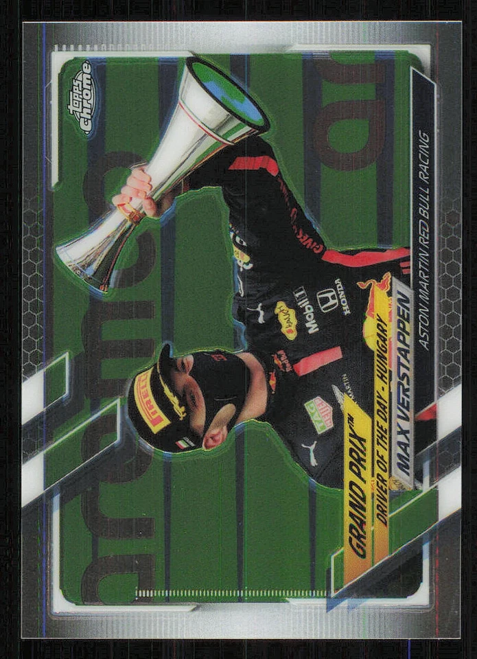 2021 Topps Chrome Formula 1 #168 Max Verstappen/Driver of the Day - Image 1 of 2