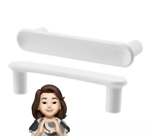 IKEA Handles 2 Pack GUBBARP White Pair Modern Cabinet Pull Design FREE SHIPPING - Picture 1 of 1