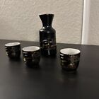 Sake Set with 3 Mini Shot Glasses & Matching Mini Pitcher. Tea, Drink