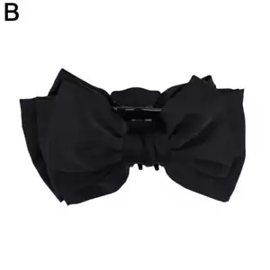 Women Double Sided Bow knot Grab-Clip Satin Big Bow I5B5 New Hair T9 Large F6T4 - Picture 1 of 13